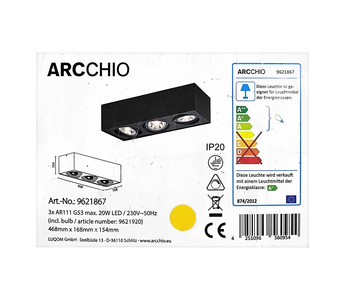 Plafonieră LED DWIGHT 3xG53/20W/230V Arcchio