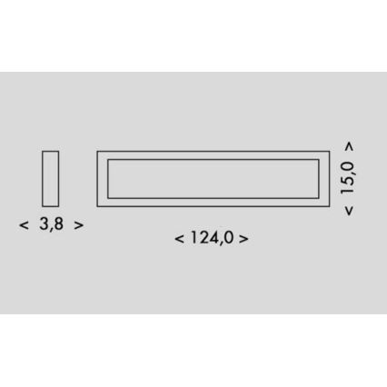 Plafonieră LED Ecolite PILO LED/36W/230V 4100K 124 cm alb
