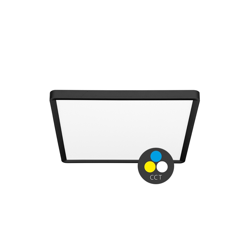 Plafonieră LED TERY LED/24W/230V 3000/4000/6000K 30x30 cm IP40 negru