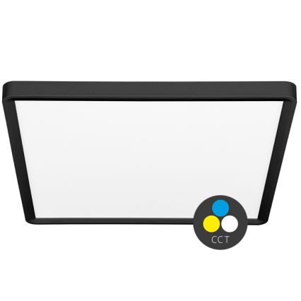 Plafonieră LED TERY LED/40W/230V 3000/4000/6000K 50x50 cm IP40 negru