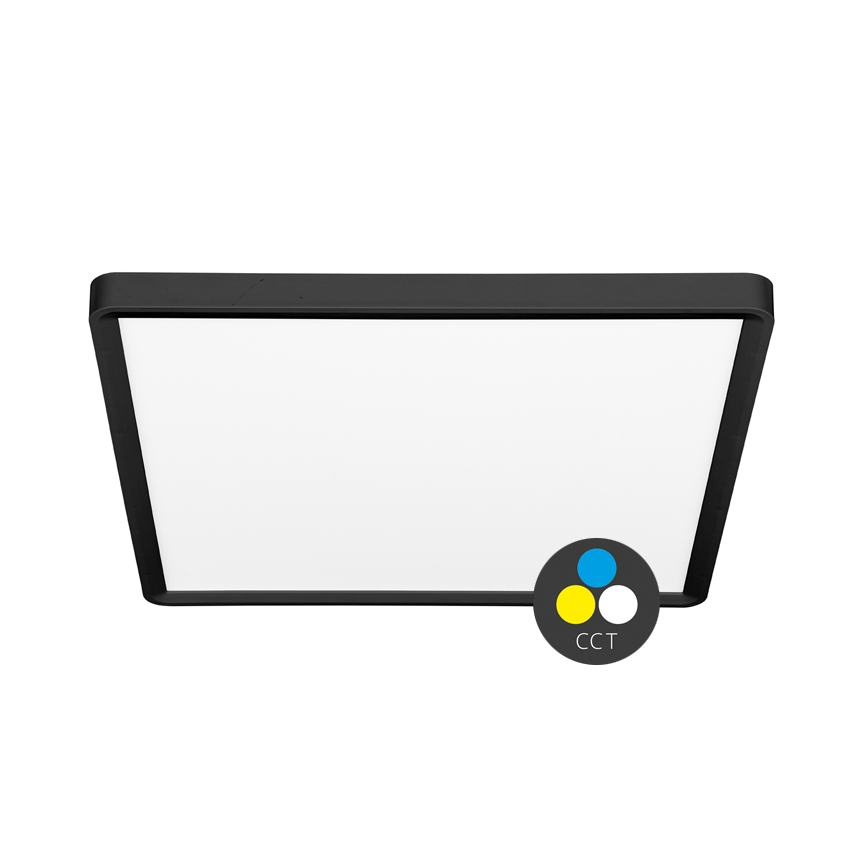 Plafonieră LED TERY LED/40W/230V 3000/4000/6000K 50x50 cm IP40 negru