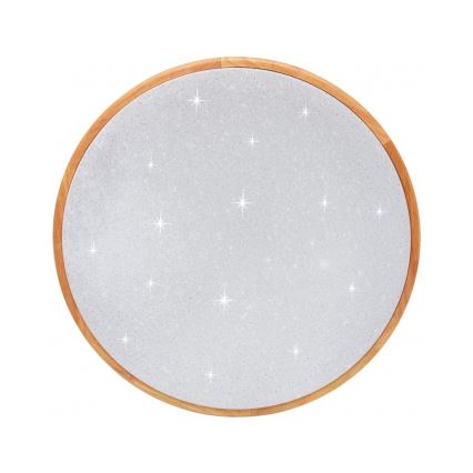 Plafonieră LED dimabilă LENA LED/60W/230V 3000-6500K stejar + telecomandă