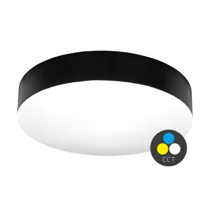 Plafonieră LED pentru baie MAKARON LED/36W/230V 3000/4000/6000K d. 40 cm IP44 negru