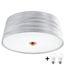 Plafonieră LED Eglo 32111 FONSEA 1 2xE27/9W/230V argintiu/cupru