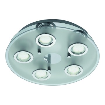 Plafonieră LED Eglo 54563 - 5xGU10/3W/230V crom lucios