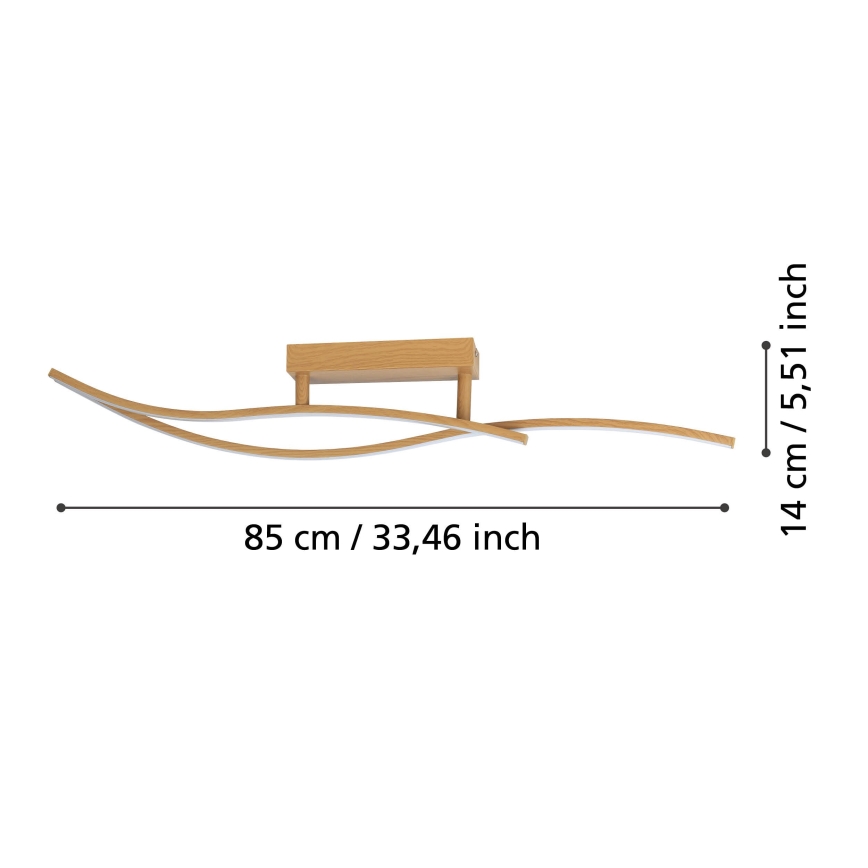 Plafonieră LED Eglo LED/12W/230V 4000K bej