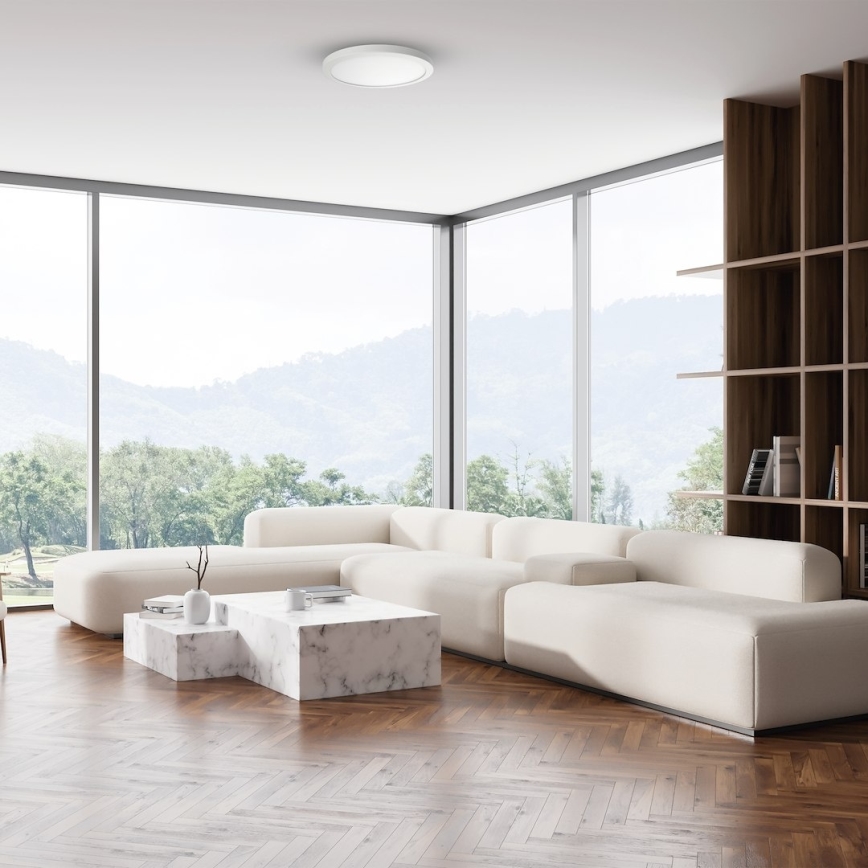 Plafonieră LED EVORA, 18 W, 230 V, 3000/4000/6000 K, Ø 22,5 cm, albă