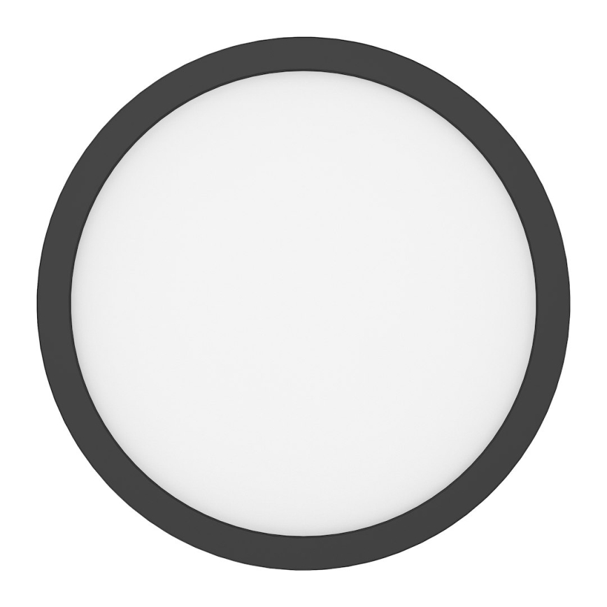 Plafonieră LED EVORA, 18 W, 230 V, temperatură de culoare 3000/4000/6000 K (reglabilă), diametru 22,5 cm, negru