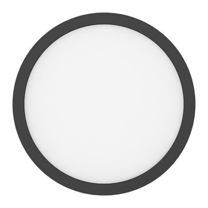 Plafonieră LED EVORA, 24W, 230V, 3000/4000/6000K, diametru 30 cm, neagră