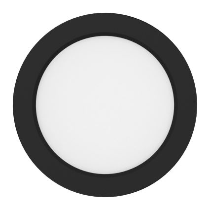 Plafonieră LED EVORA, 6W, 230V, 3000/4000/6000K, Ø 14 cm, neagră