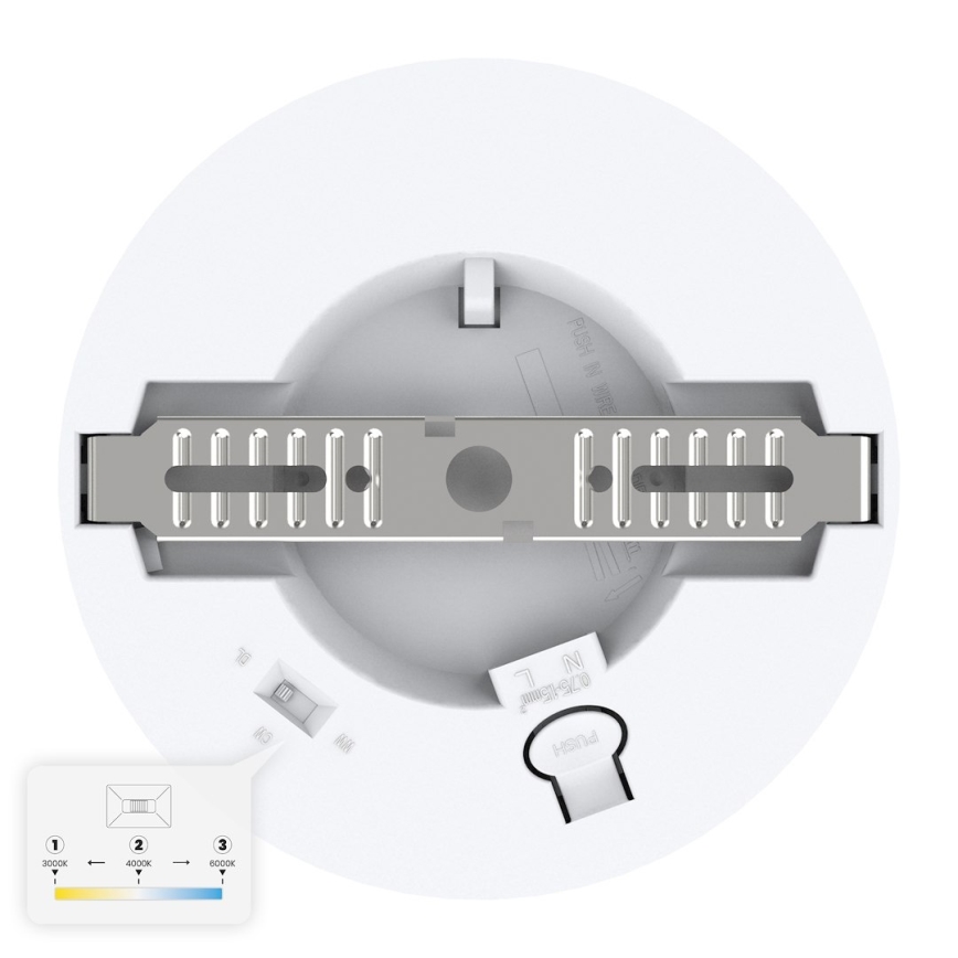 Plafonieră LED EVORA LED/6W/230V 3000/4000/6000K Ø 14 cm albă