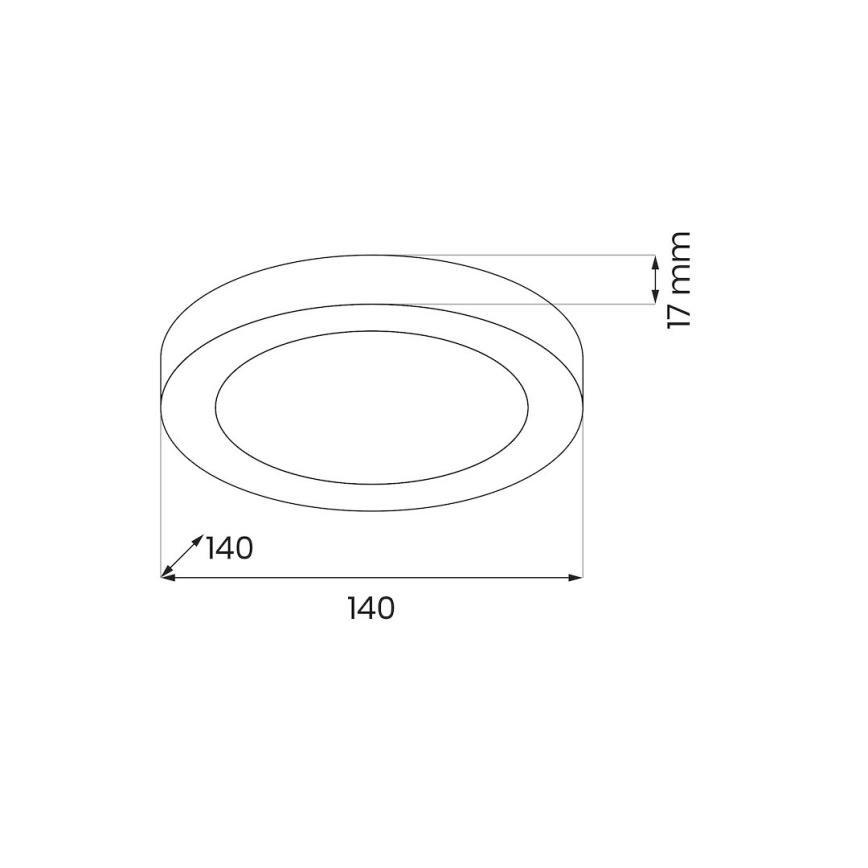 Plafonieră LED EVORA LED/6W/230V 3000/4000/6000K Ø 14 cm albă