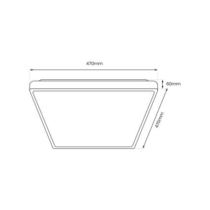 Plafonieră LED FABIO LED/35W/230V albă