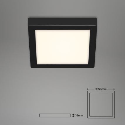 Plafonieră LED FIRE LED/16,5W/230V 22,5x22,5 cm Briloner 3466-415