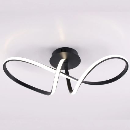 Plafonieră LED FLAVIA, 33 W, 230 V, 24 x 61 cm, neagră