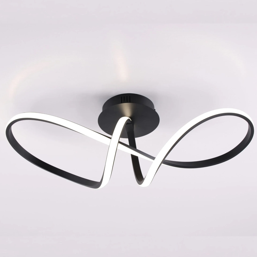 Plafonieră LED FLAVIA, 33 W, 230 V, 24 x 61 cm, neagră
