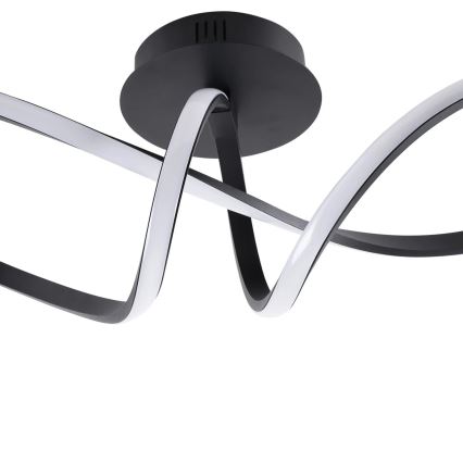 Plafonieră LED FLAVIA, 33 W, 230 V, 24 x 61 cm, neagră