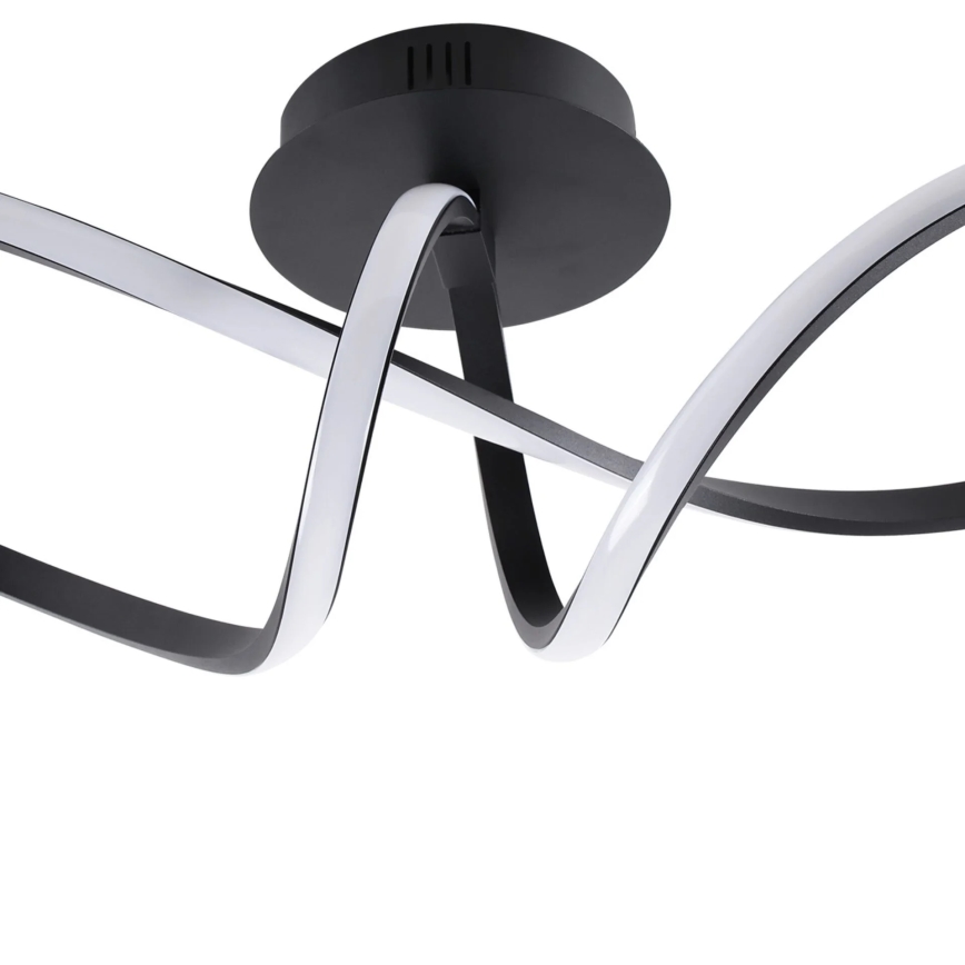 Plafonieră LED FLAVIA, 33 W, 230 V, 24 x 61 cm, neagră