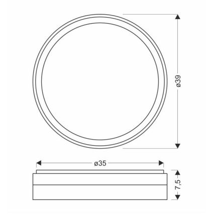 Plafonieră LED FLORIDA LED/24W/230V alb