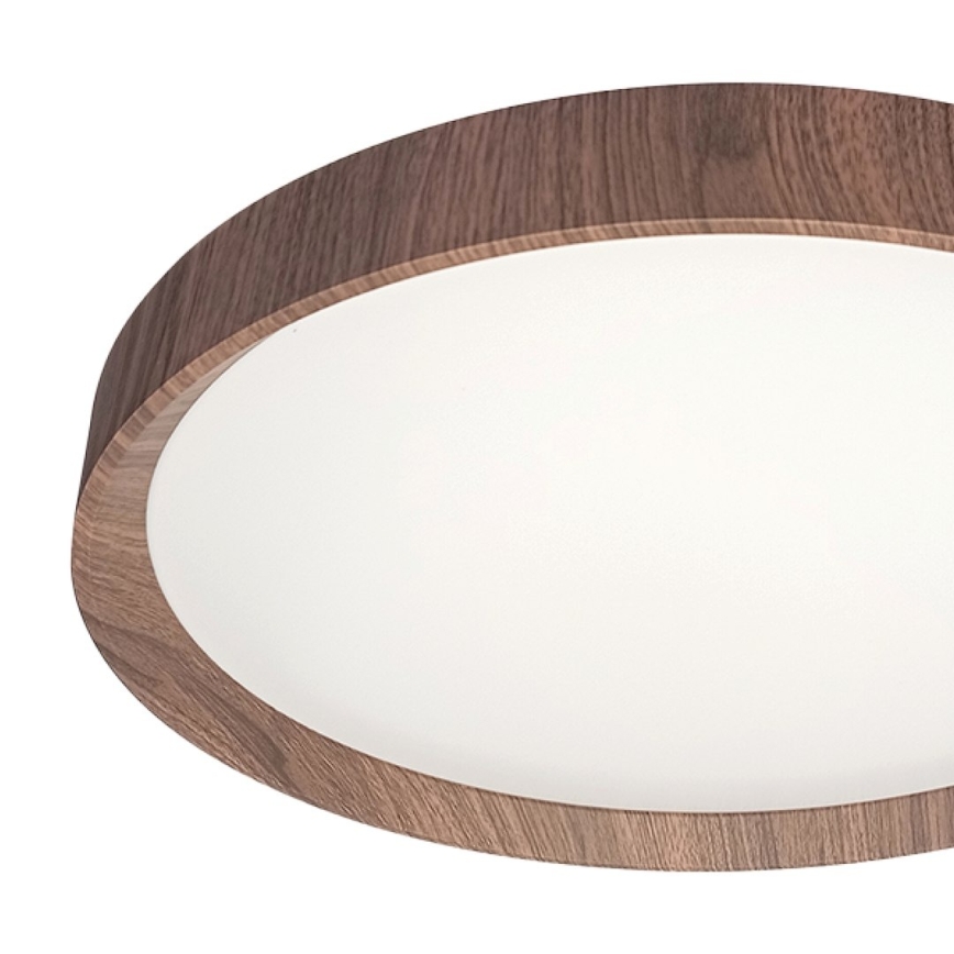 Plafonieră LED FOREST, 24 W, 230 V, Ø 39 cm, maro
