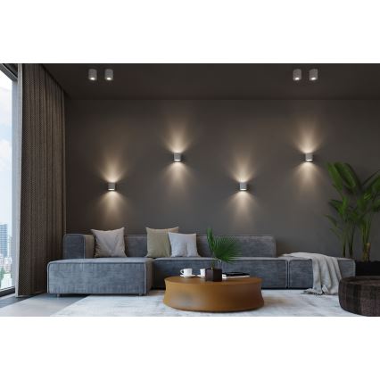 Plafonieră LED FRIDA 1xGU10/7W/230V beton Brilagi