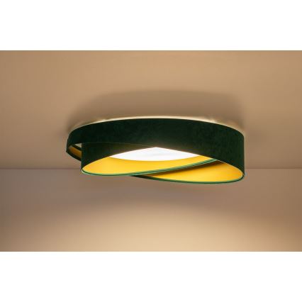 Plafonieră LED GALAXY MODERN, 24 W, 230 V, Ø 55 cm, verde/auriu
