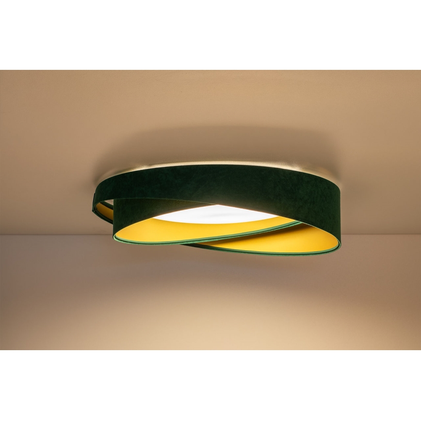 Plafonieră LED GALAXY MODERN, 24 W, 230 V, Ø 55 cm, verde/auriu