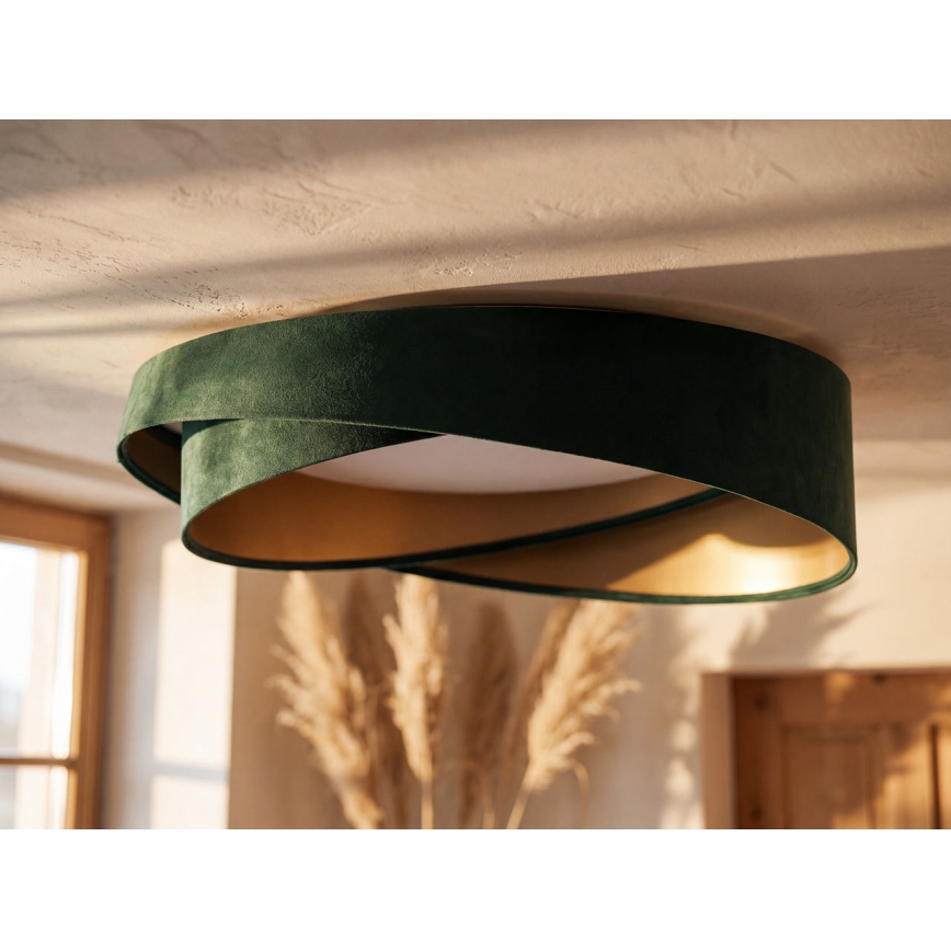Plafonieră LED GALAXY MODERN, 24 W, 230 V, Ø 55 cm, verde/auriu