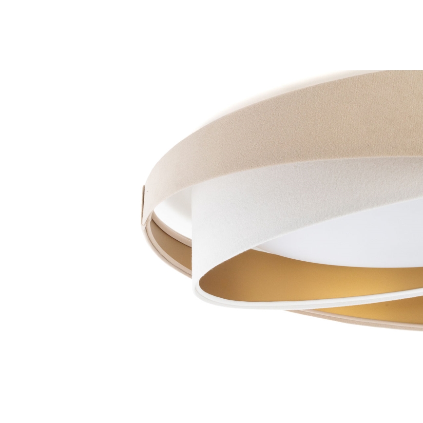 Plafonieră LED GALAXY MODERN, 24W, 230V, Ø 55 cm, bej/alb/auriu