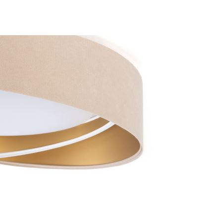 Plafonieră LED GALAXY MODERN, 24W, 230V, Ø 55 cm, bej/alb/auriu