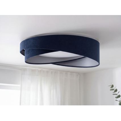 Plafonieră LED GALAXY MODERN LED/24W/230V Ø 55 cm albastru/argintiu
