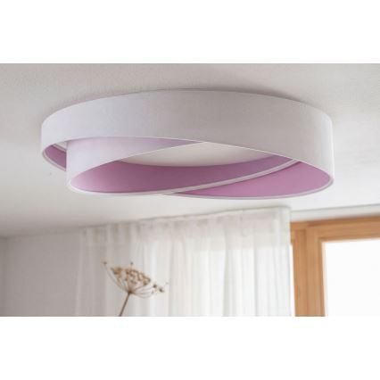 Plafonieră LED GALAXY MODERN Ø 55 cm, 24 W, 230 V, alb/violet