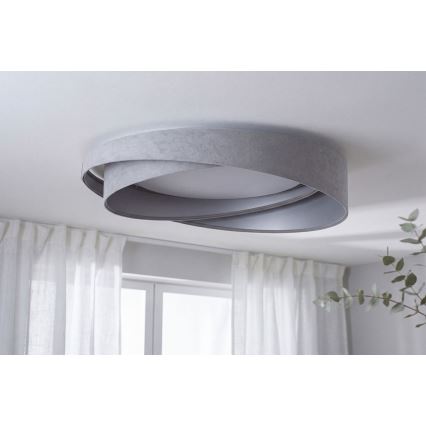 Plafonieră LED GALAXY MODERN, Ø 55 cm, 24 W, 230 V, gri/argintiu