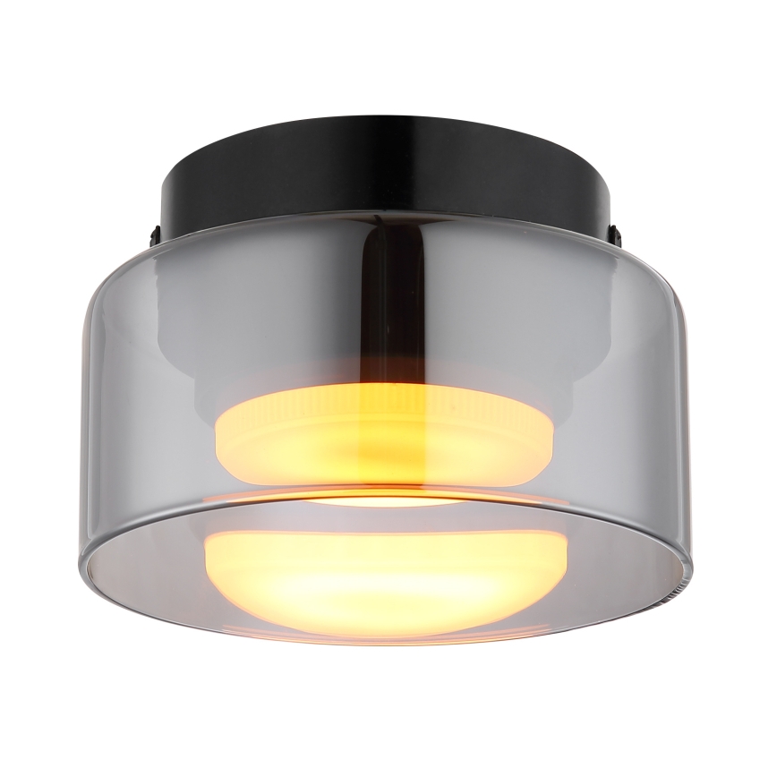 Plafonieră LED Globo 1xGX53/6W/230V d. 13 cm fumuriu/negru
