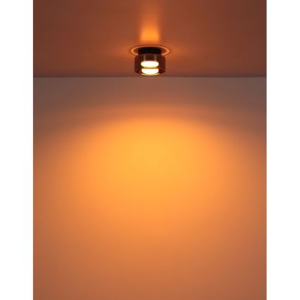 Plafonieră LED Globo 1xGX53/6W/230V d. 13 cm fumuriu/negru