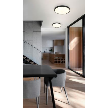 Plafonieră LED Globo LED/15W/230V 4000K d. 23 cm negru
