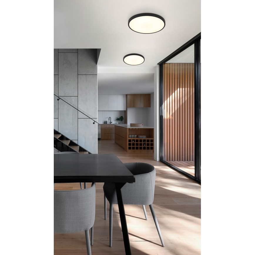 Plafonieră LED Globo LED/15W/230V 4000K d. 23 cm negru