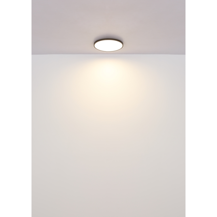 Plafonieră LED Globo LED/15W/230V 4000K d. 23 cm negru