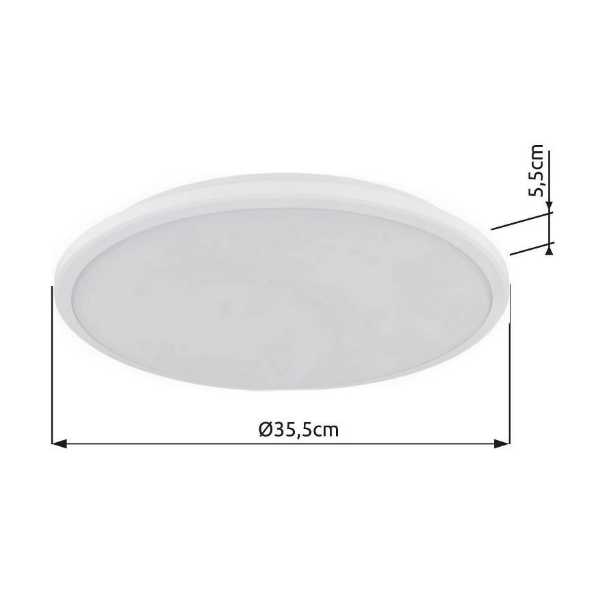 Plafonieră LED Globo LED/18W/230V 3000K d. 35 cm alb