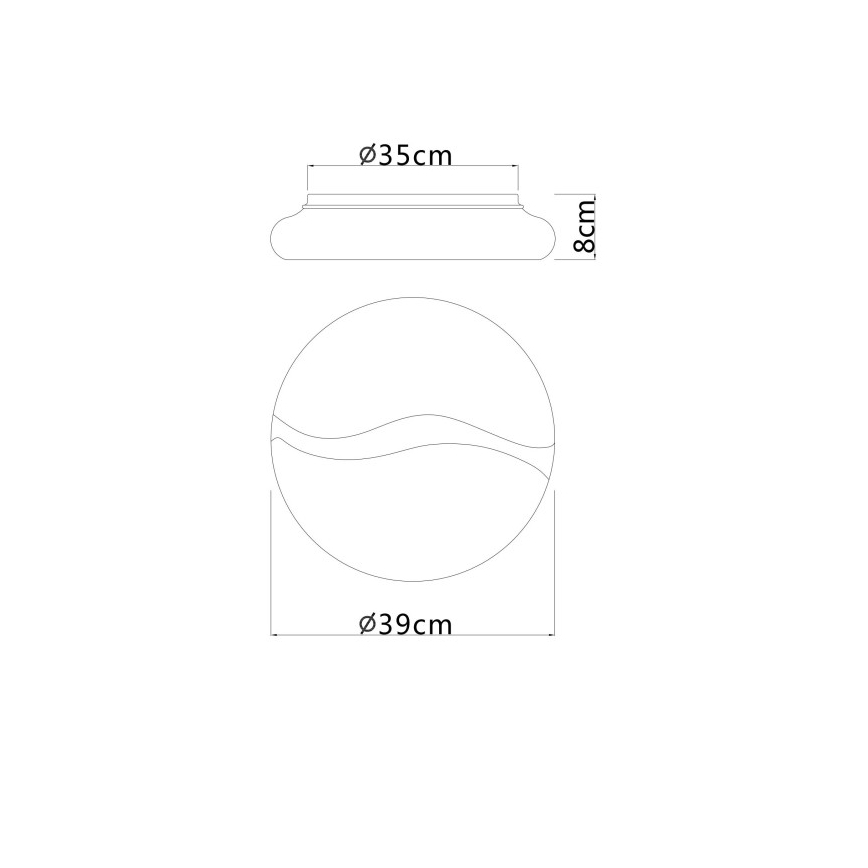 Plafonieră LED Globo LED/24W/230V 3000/4200/6000K d. 39 cm