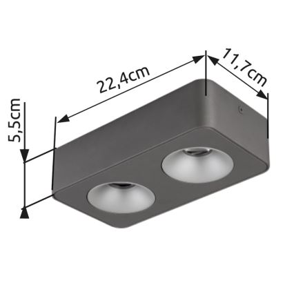 Plafonieră LED Globo LED/11W/230V 11,7x22,4 cm