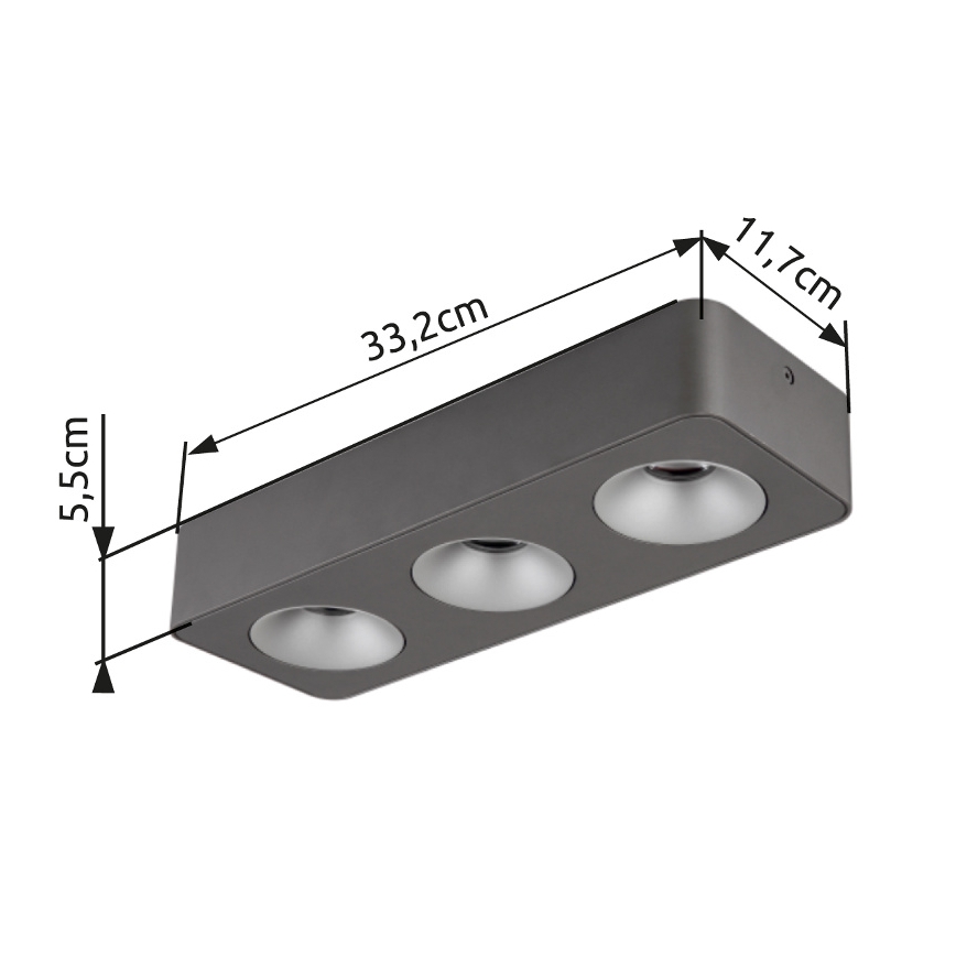 Plafonieră LED Globo LED/14W/230V 11,7x33,2 cm