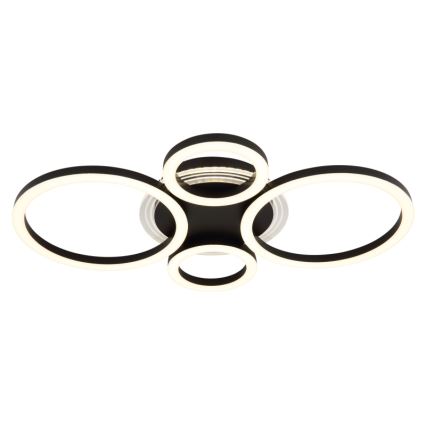 Plafonieră LED Globo LED/40W/230V 2700/4500/6500K d. 35,5x53 cm negru