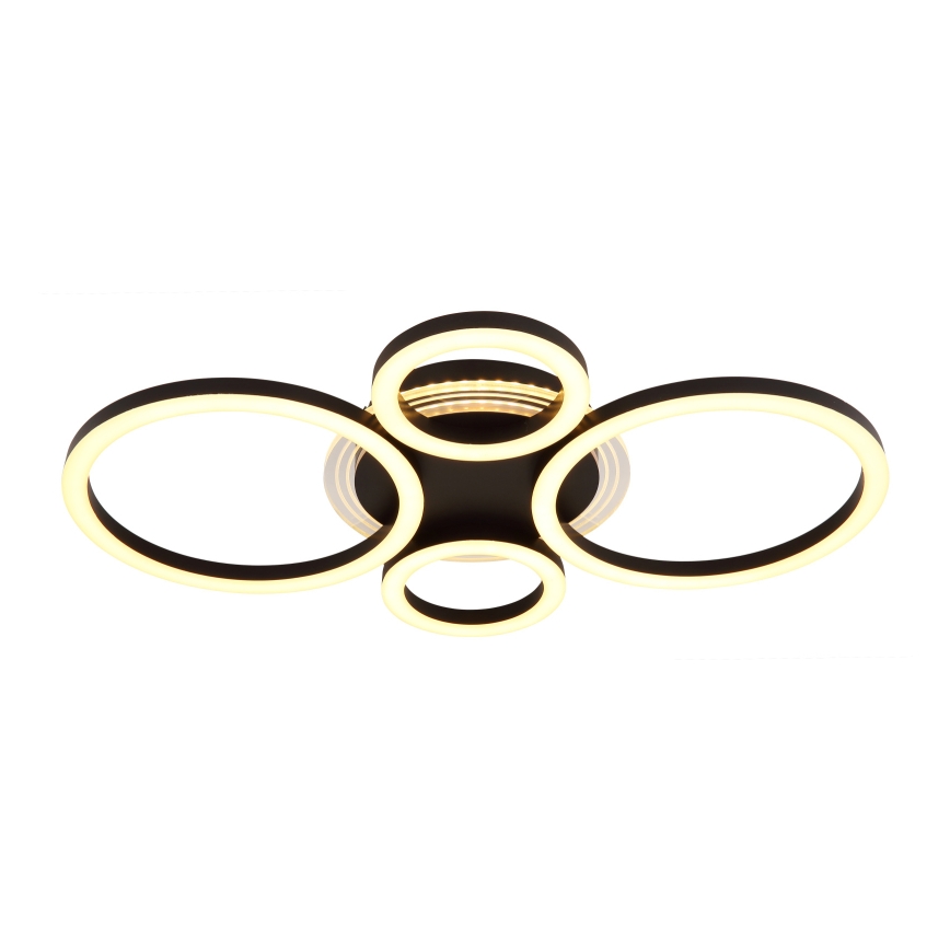 Plafonieră LED Globo LED/40W/230V 2700/4500/6500K d. 35,5x53 cm negru