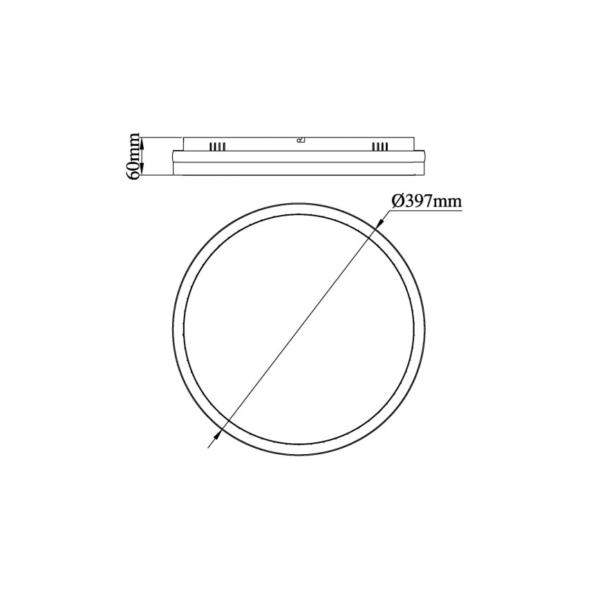 Plafonieră LED Globo LED/40W/230V 3000/4000/6000K d. 39,7 cm