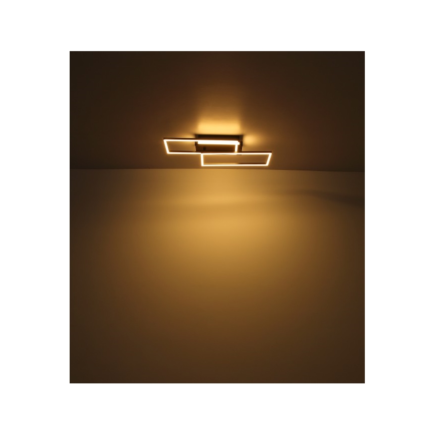 Plafonieră LED Globo LED/40W/230V 62x27 cm crom mat/negru