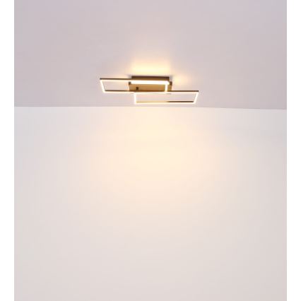 Plafonieră LED Globo LED/40W/230V 62x27 cm crom mat/negru