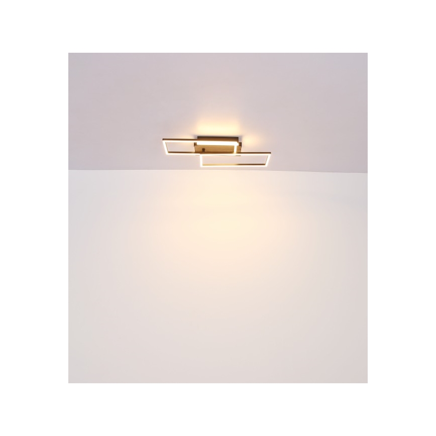 Plafonieră LED Globo LED/40W/230V 62x27 cm crom mat/negru