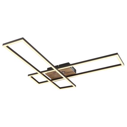 Plafonieră LED Globo LED/30W/230V 3000K 60x80 cm negru