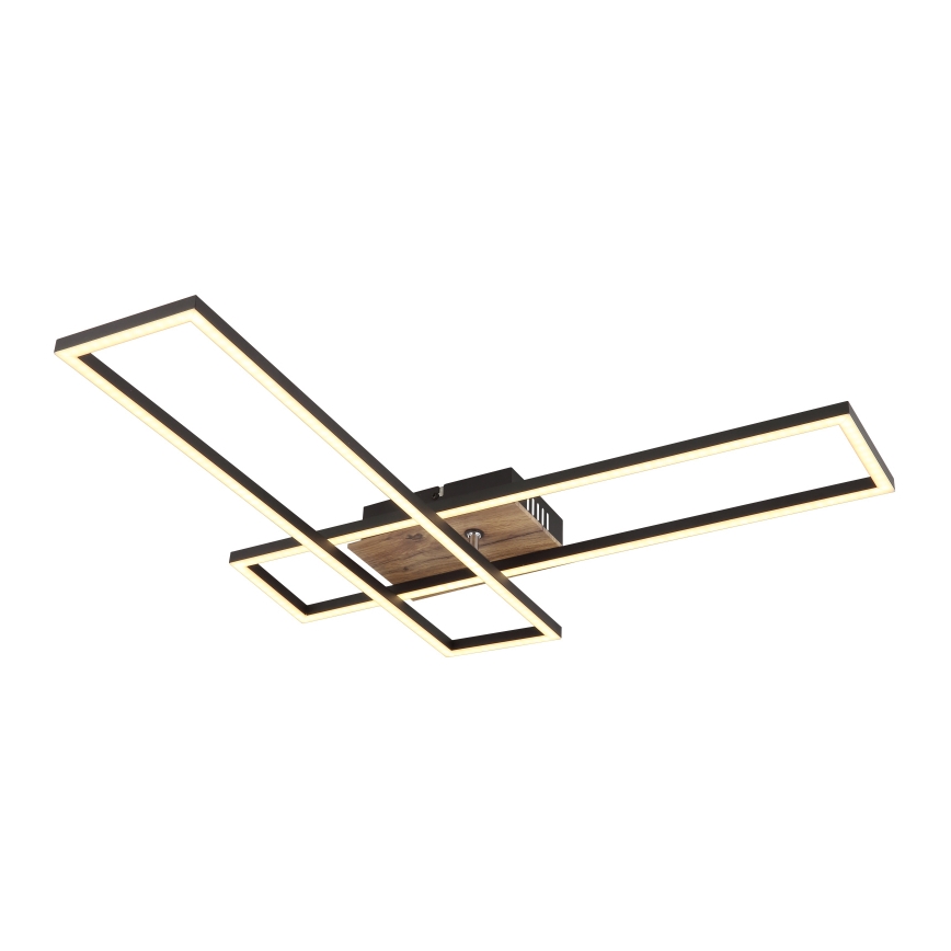 Plafonieră LED Globo LED/30W/230V 3000K 60x80 cm negru